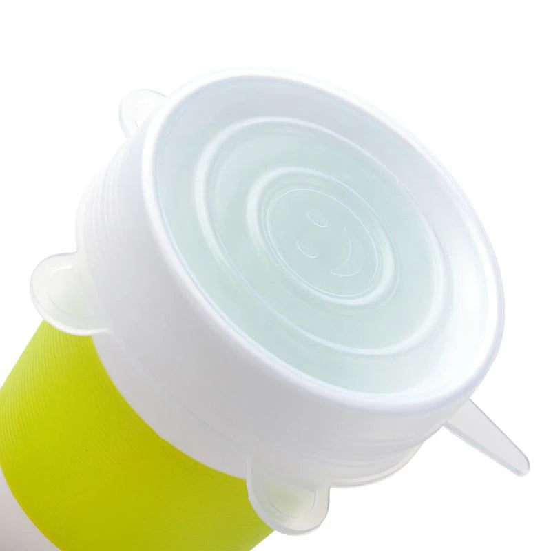 Silicone Stretch Lids, 6-Pack Various Sizes Cover for Bowl, European-Grade Silicone Kitchen Accessories