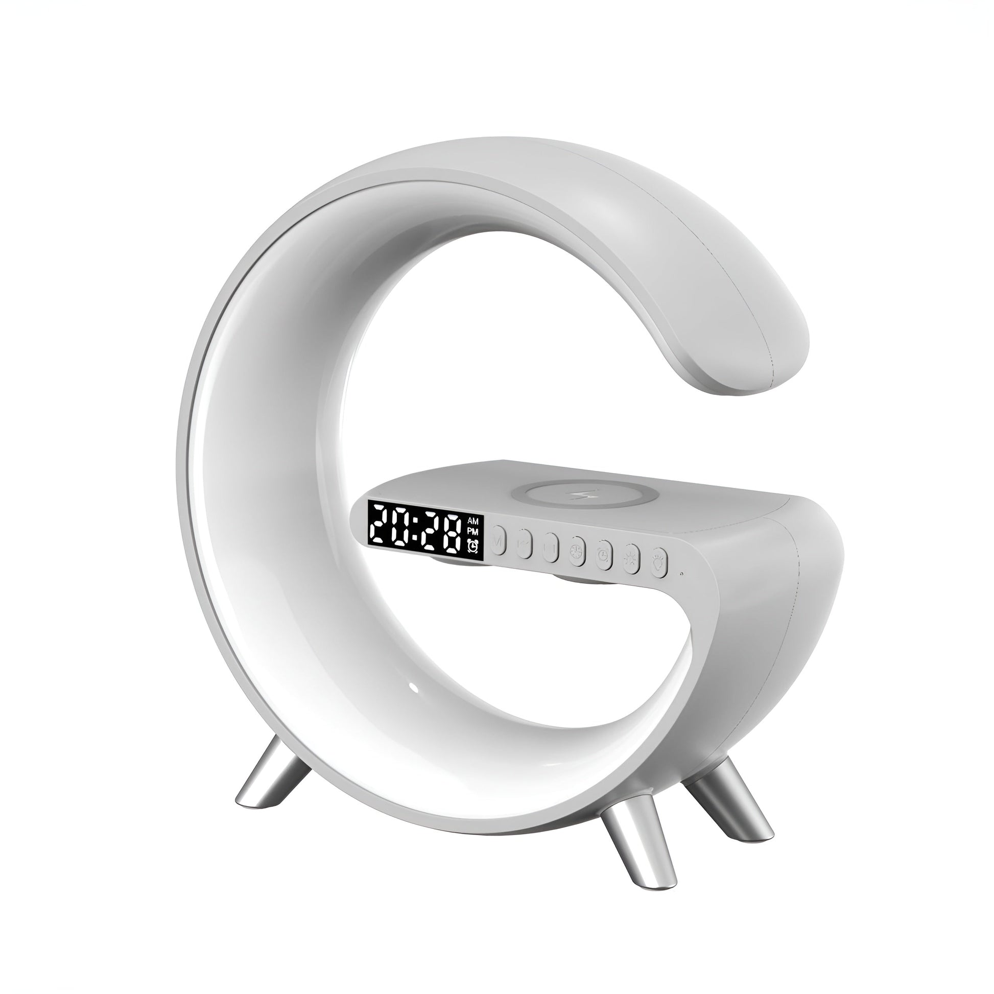 Litlamp™ 4-In-1 Alarm Clock, Mood Light, Speaker & Wireless Charger