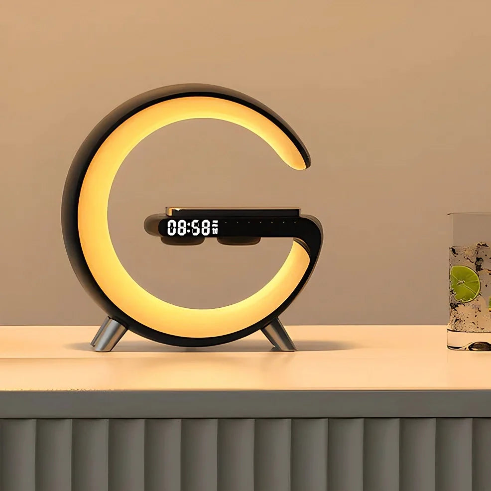 Litlamp™ 4-In-1 Alarm Clock, Mood Light, Speaker & Wireless Charger