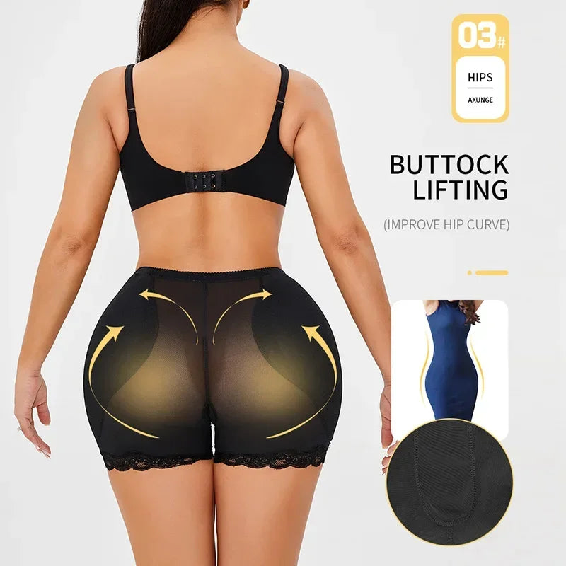 Big Spong Tummy Control Panties Stomach Hip Pad Underwear Shapewear Body Shaper Butt Lifters Plump Booty Buttocks Enhancer