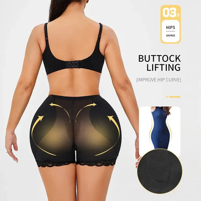 Big Spong Tummy Control Panties Stomach Hip Pad Underwear Shapewear Body Shaper Butt Lifters Plump Booty Buttocks Enhancer