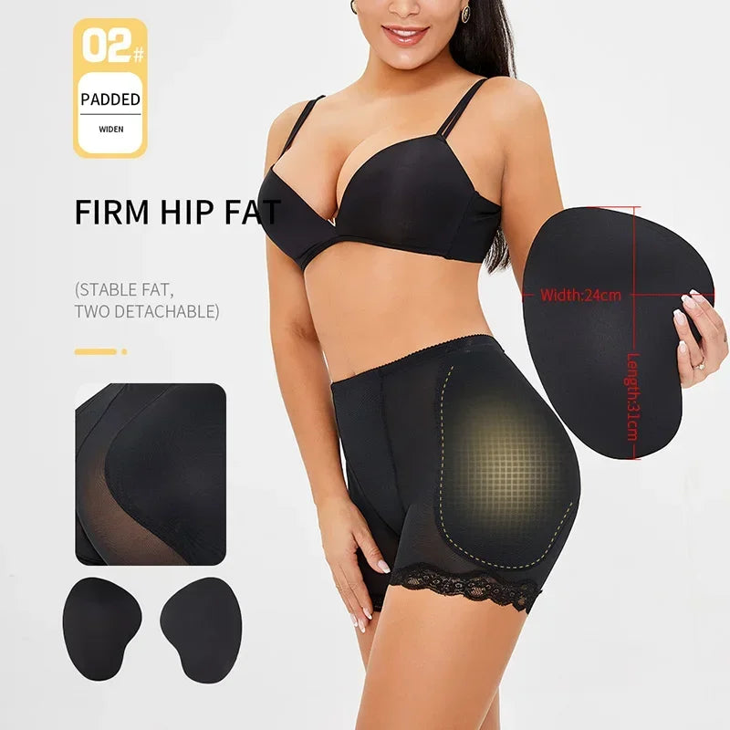 Big Spong Tummy Control Panties Stomach Hip Pad Underwear Shapewear Body Shaper Butt Lifters Plump Booty Buttocks Enhancer