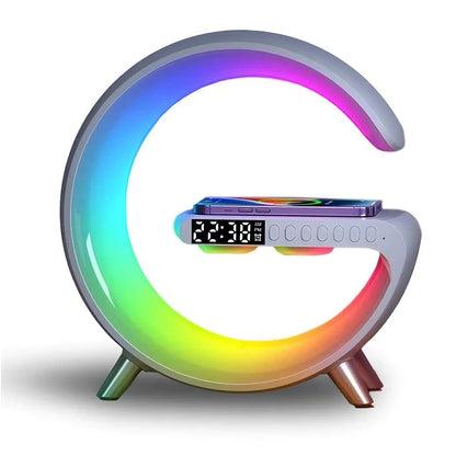 Litlamp™ 4-In-1 Alarm Clock, Mood Light, Speaker & Wireless Charger